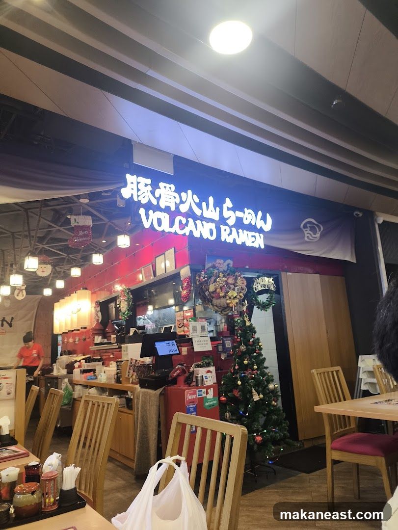 Volcano Ramen Restaurant Interior