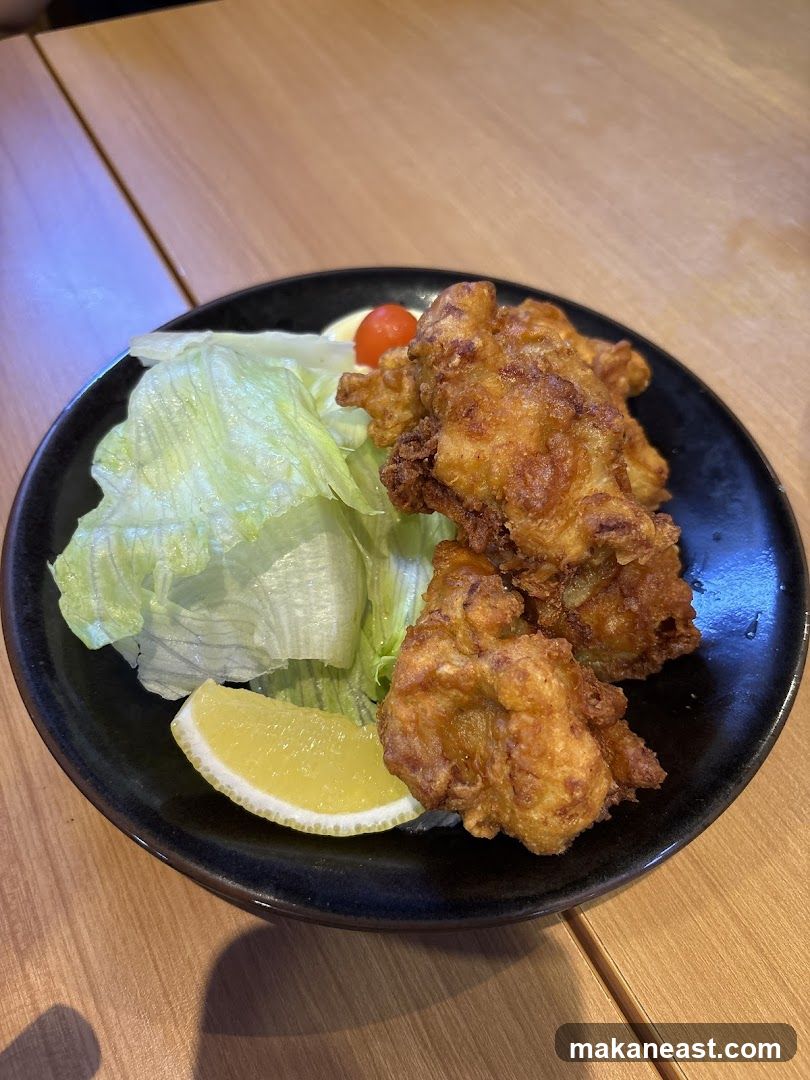 Fried Chicken with Salad
