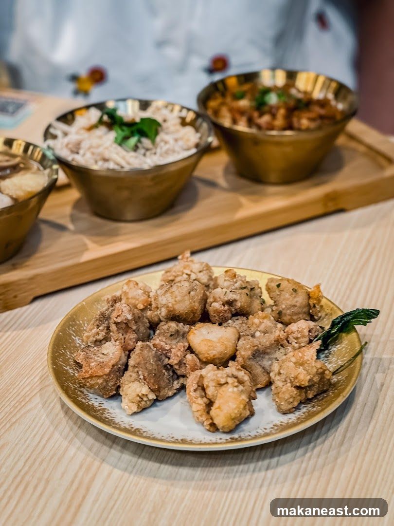 Fried Chicken Bites and Side Dishes