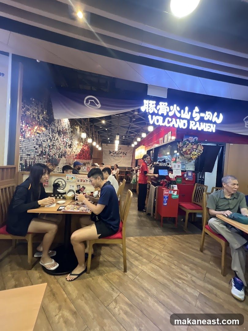 Volcano Ramen Restaurant Interior