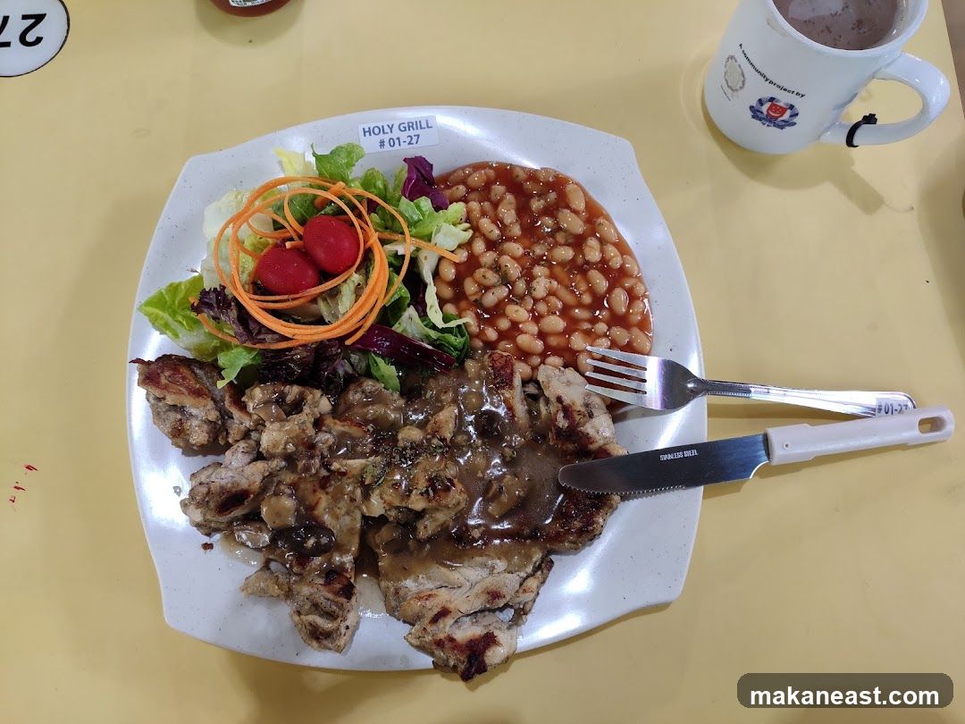 Chicken Chop with Side Dishes