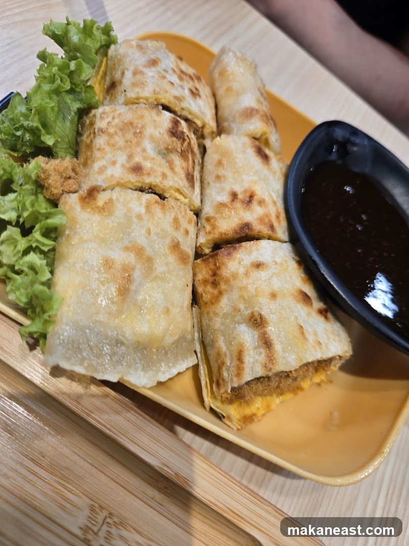 Savory Wraps with Dipping Sauce
