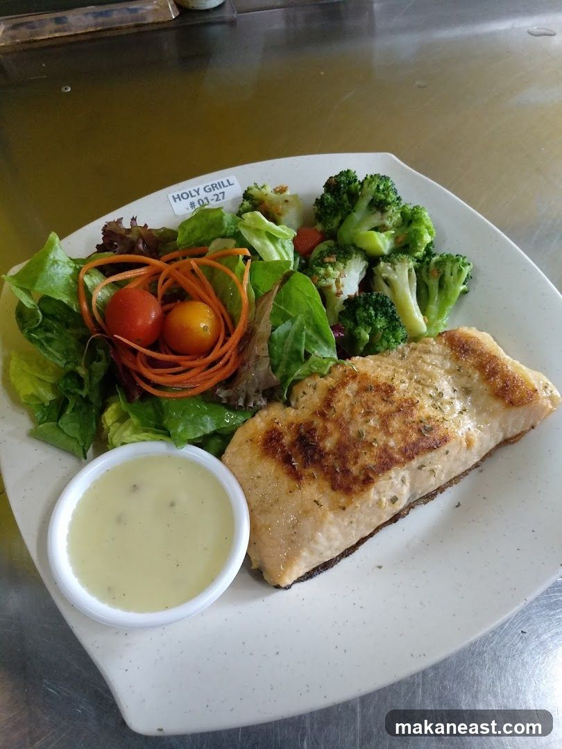 Salmon with Salad