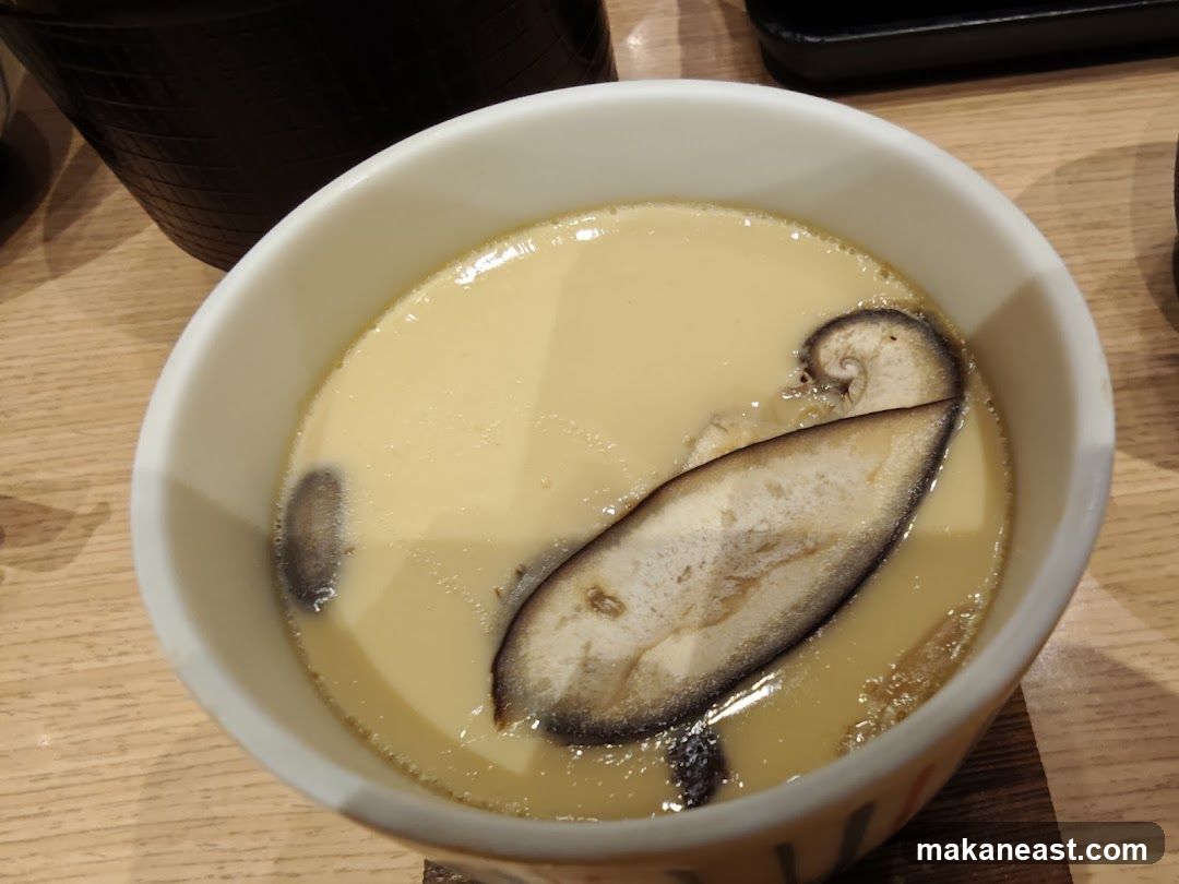 Steamed Egg Custard with Mushrooms