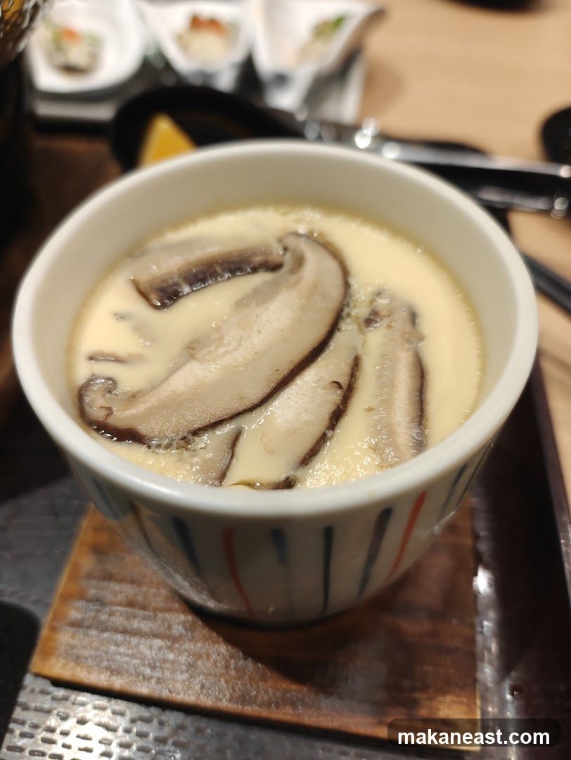 Steamed Egg Custard with Mushrooms