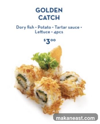 Golden Catch Sushi Roll