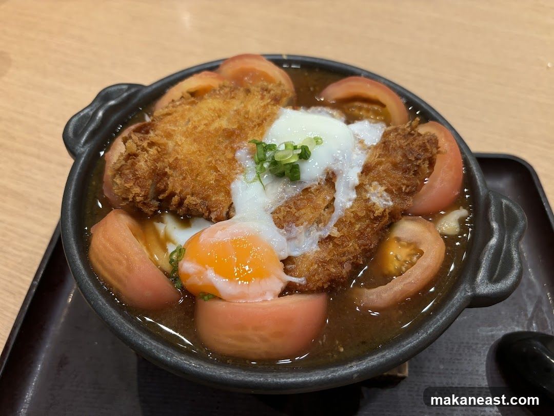 Curry with Fried Cutlet and Egg