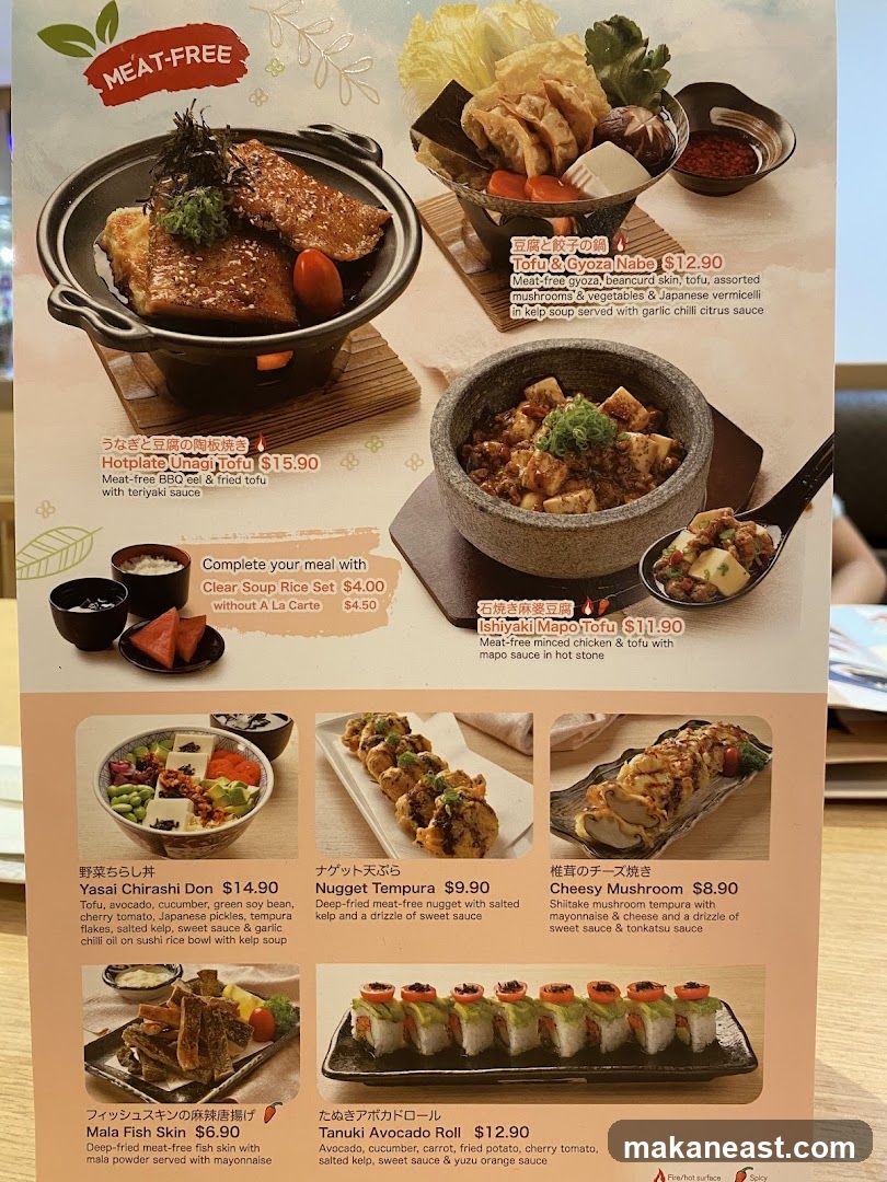 Meat-Free Menu