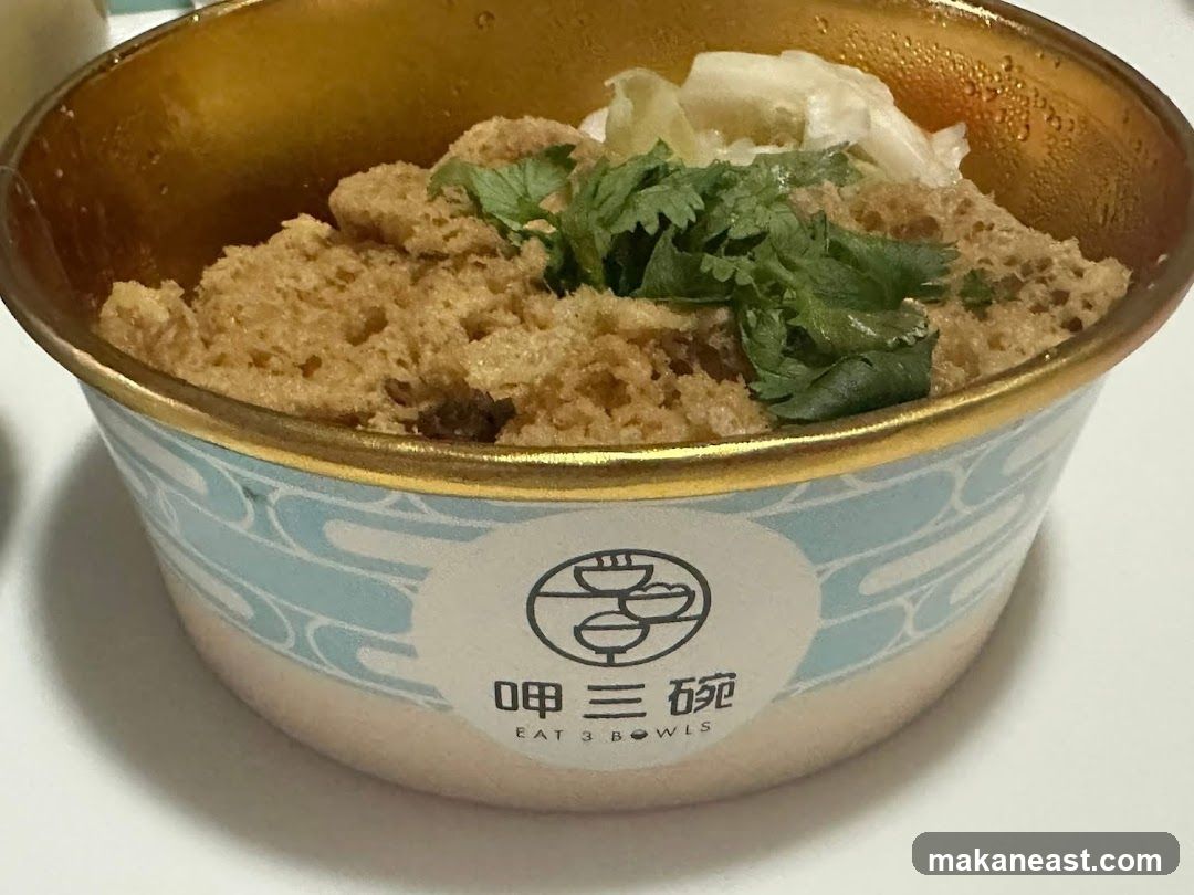 Bowl of food with cilantro