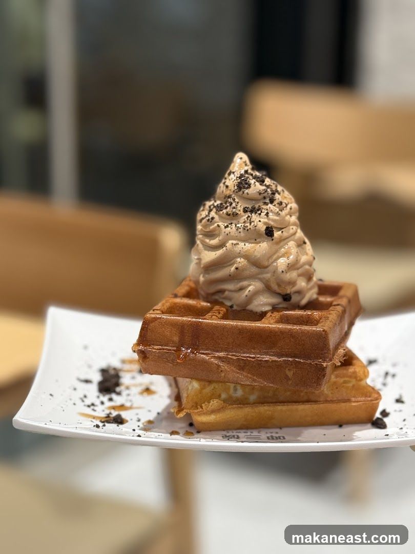 Waffles with Ice Cream
