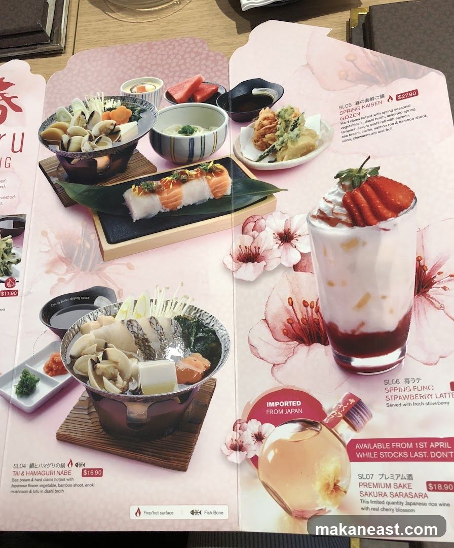 Japanese Spring Menu