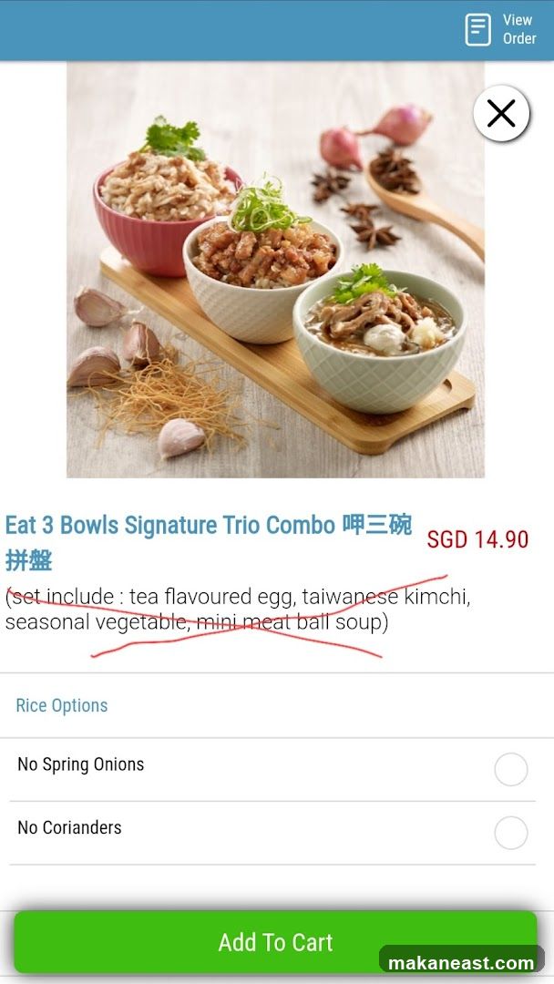 Eat 3 Bowls Signature Trio Combo