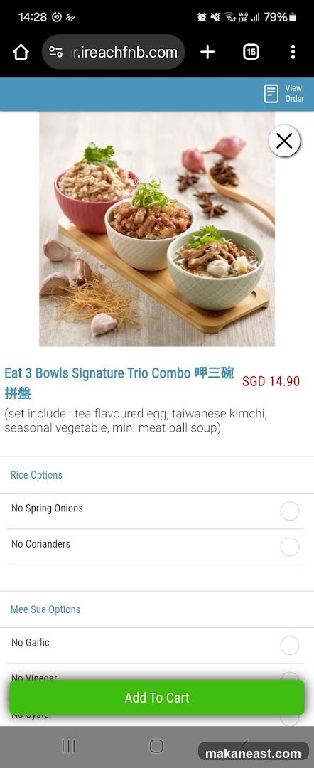 Eat 3 Bowls Signature Trio Combo