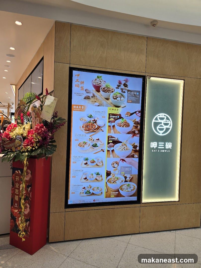Eat 3 Bowls Menu