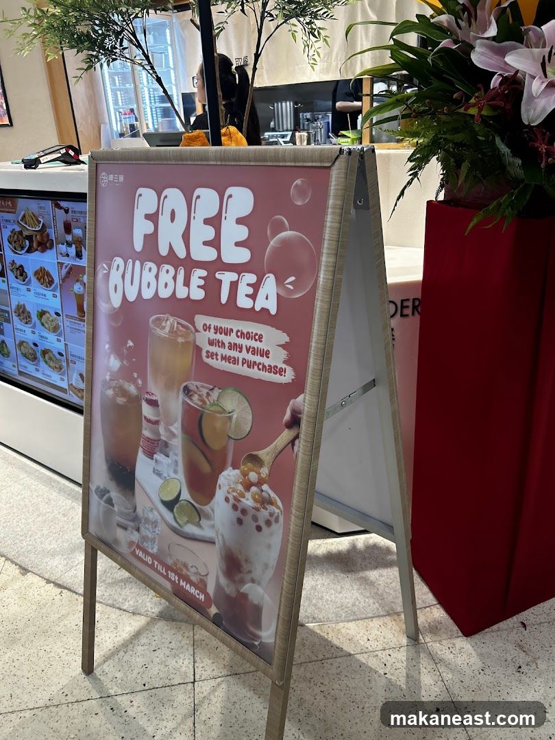 Free Bubble Tea Promotion