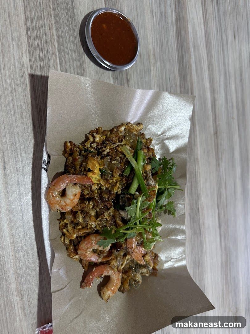 Oyster Omelette with Shrimp