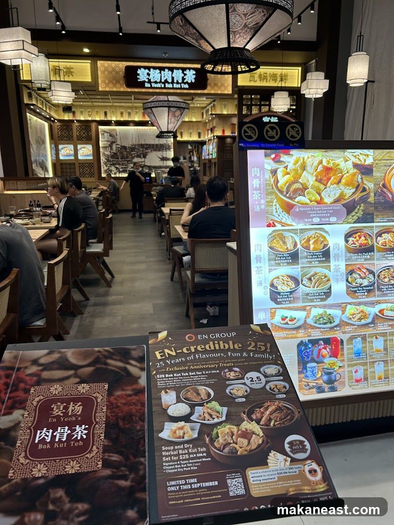 Restaurant Interior with Menu Display
