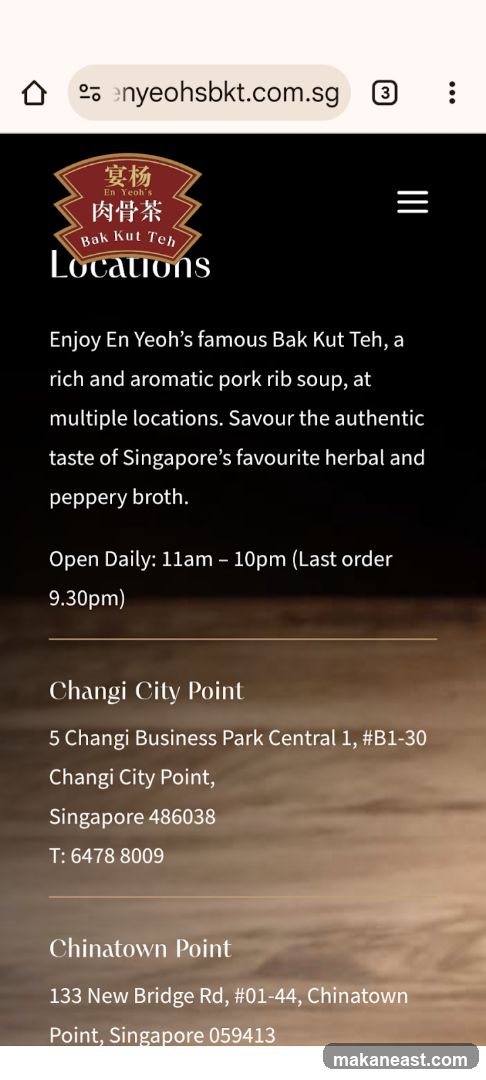 En Yeoh's Bak Kut Teh Locations