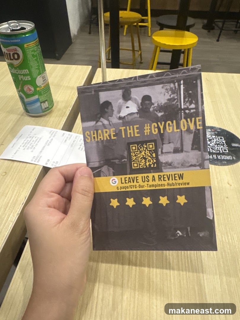 Review Card and Drink