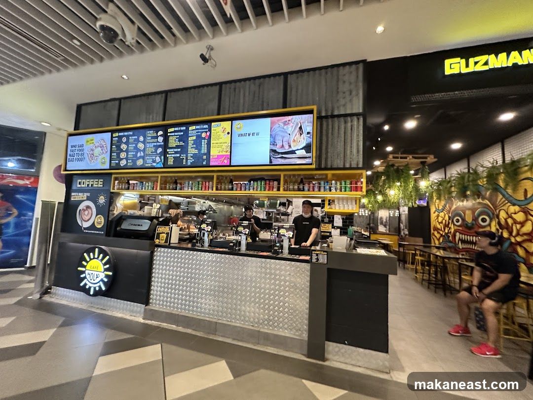 Restaurant Interior with Menu