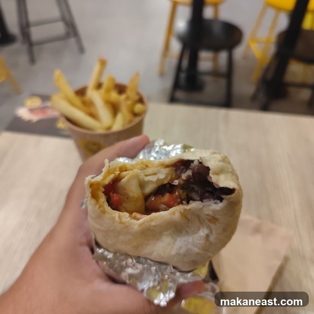 Burrito and Fries