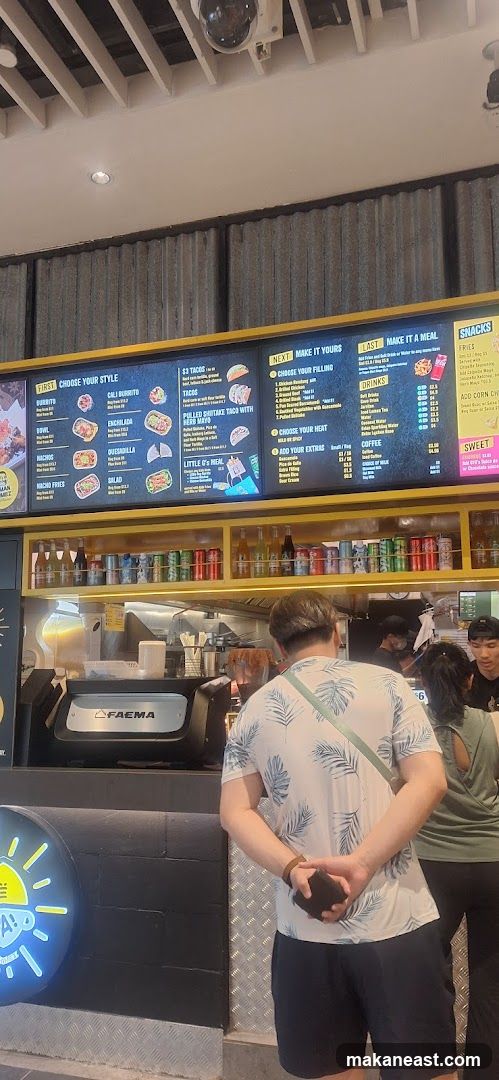 Restaurant Menu and Counter