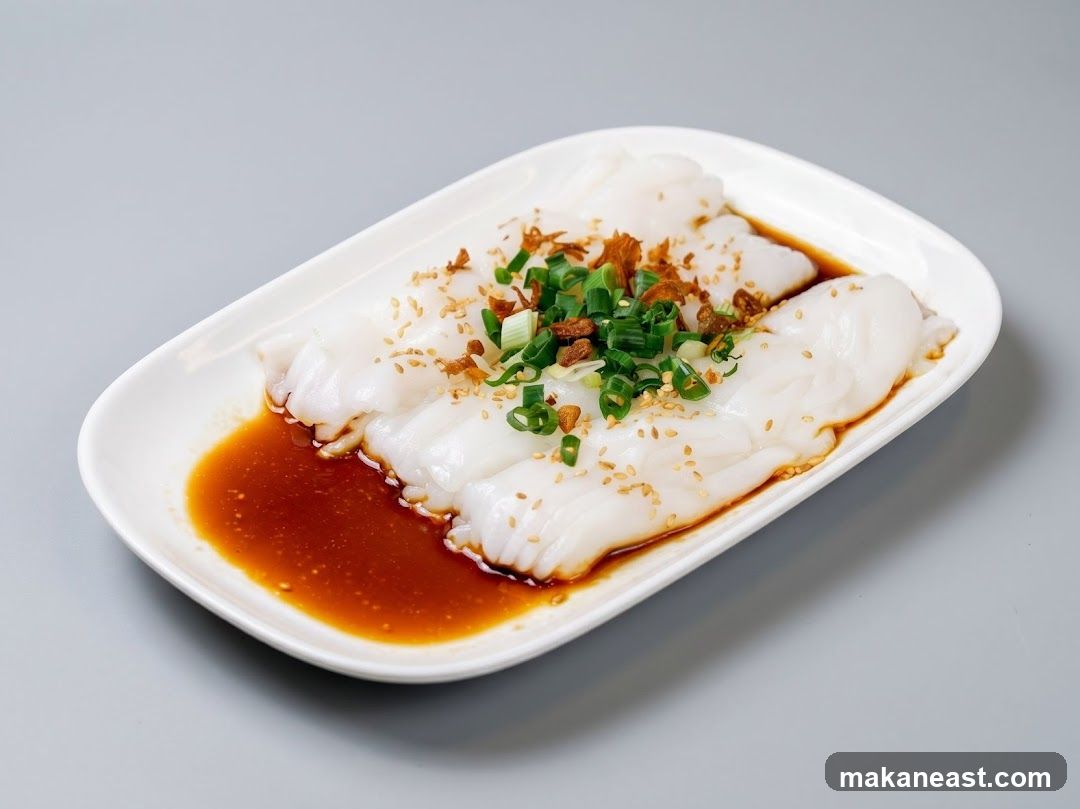 Steamed Rice Rolls with Sauce