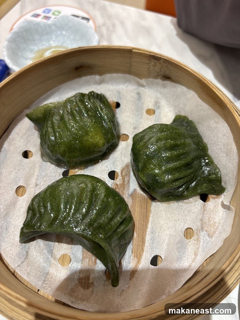 Steamed Green Dumplings