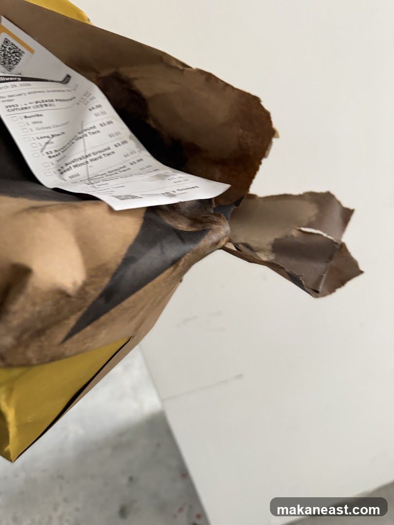 Food Order Receipt
