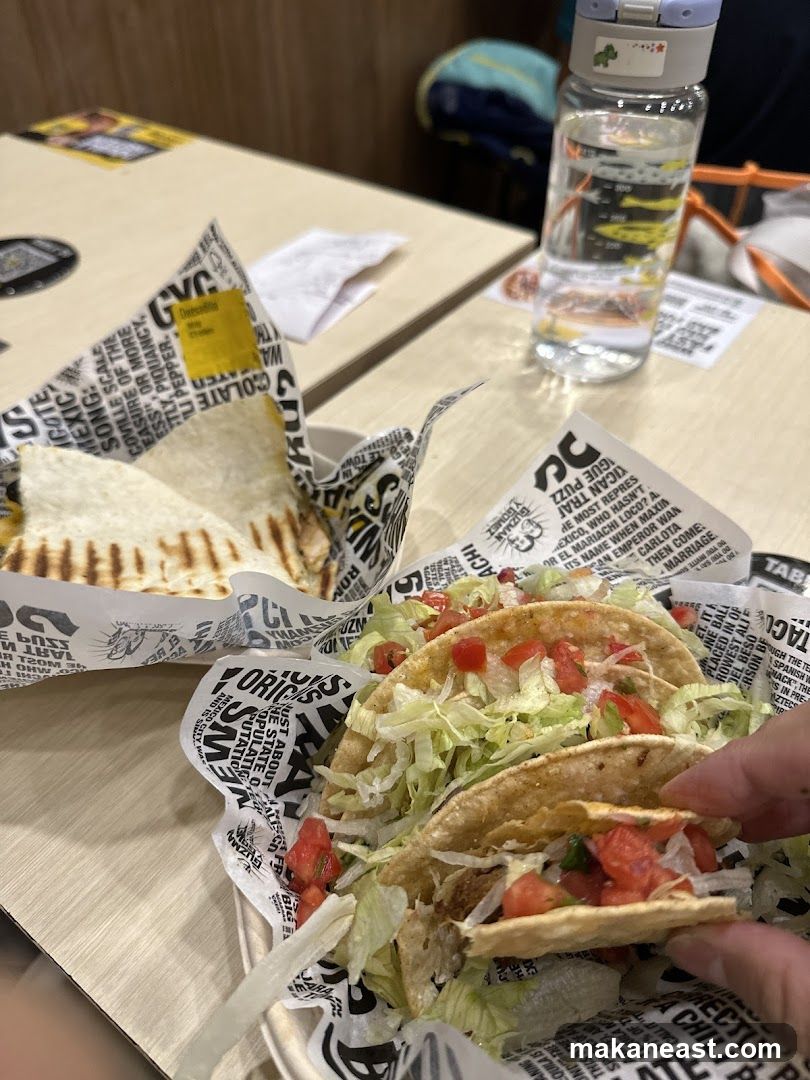 Tacos and Quesadilla