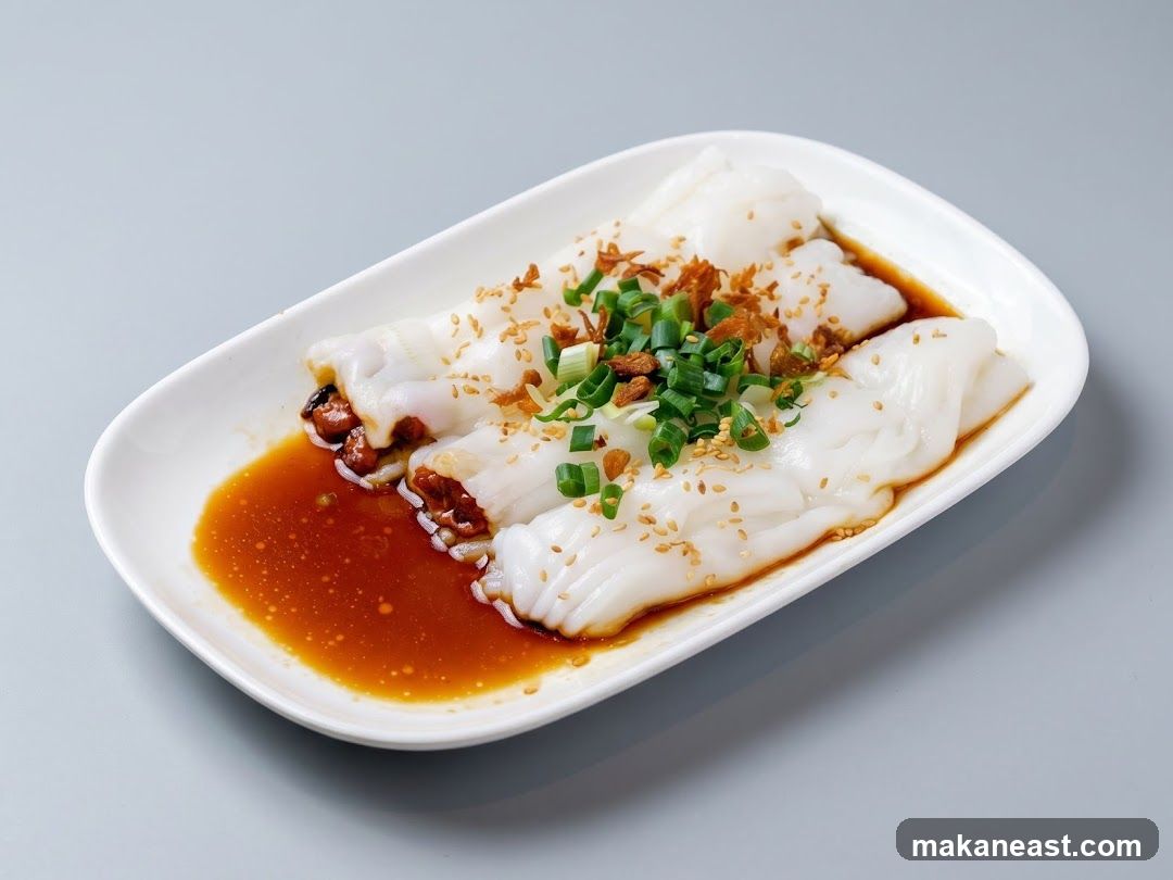 Steamed Rice Rolls with Sauce