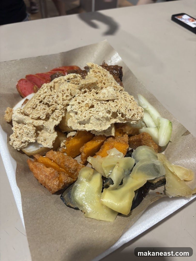 Assorted Fried Snacks and Vegetables