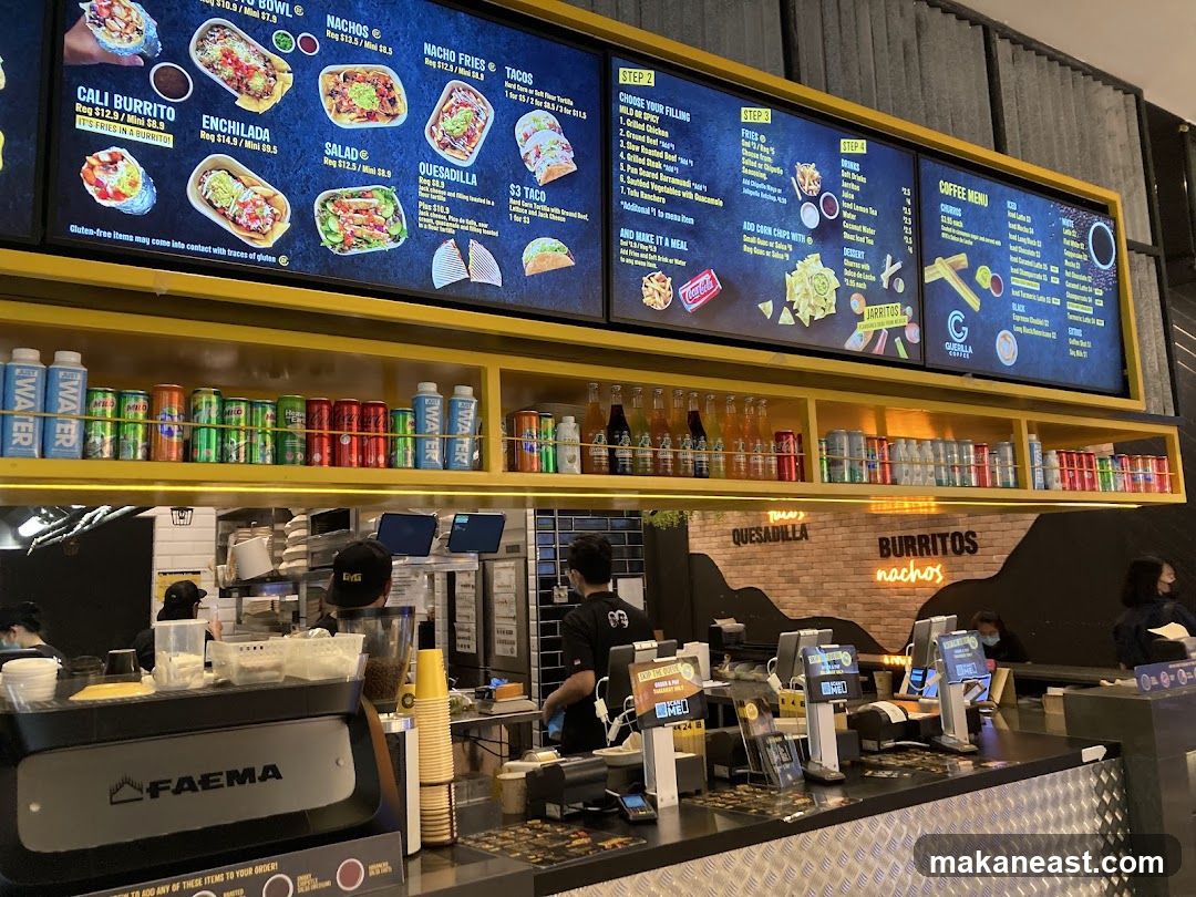 Restaurant Interior with Menu Boards