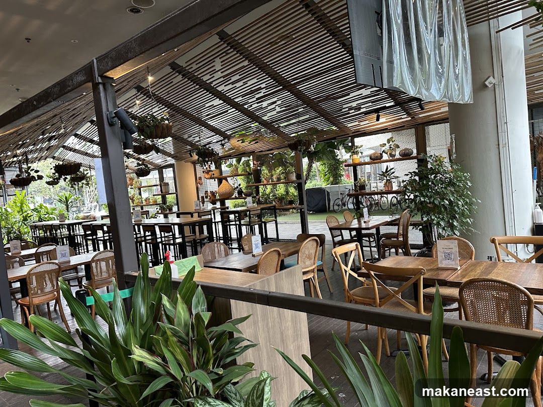 Restaurant Interior with Plants