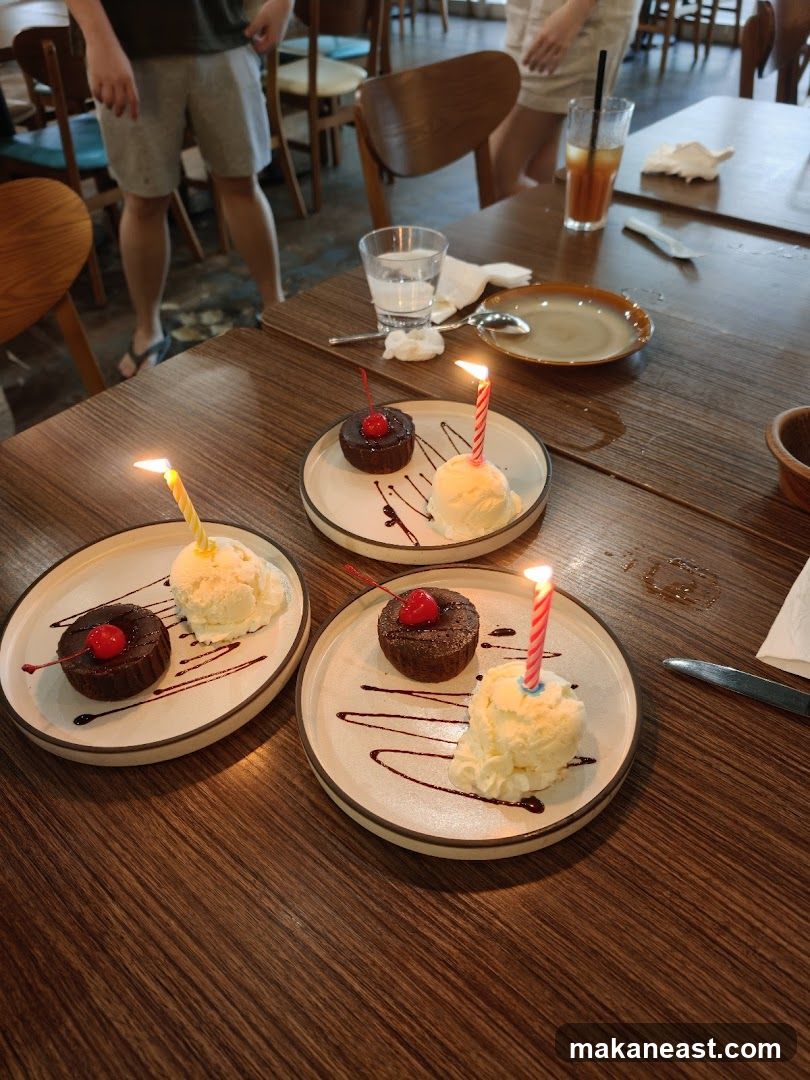 Dessert with Candles