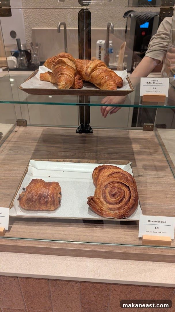 Pastries in a Display Case
