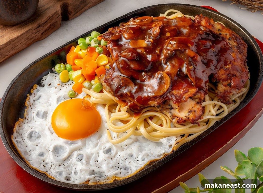 Sizzling Steak and Spaghetti