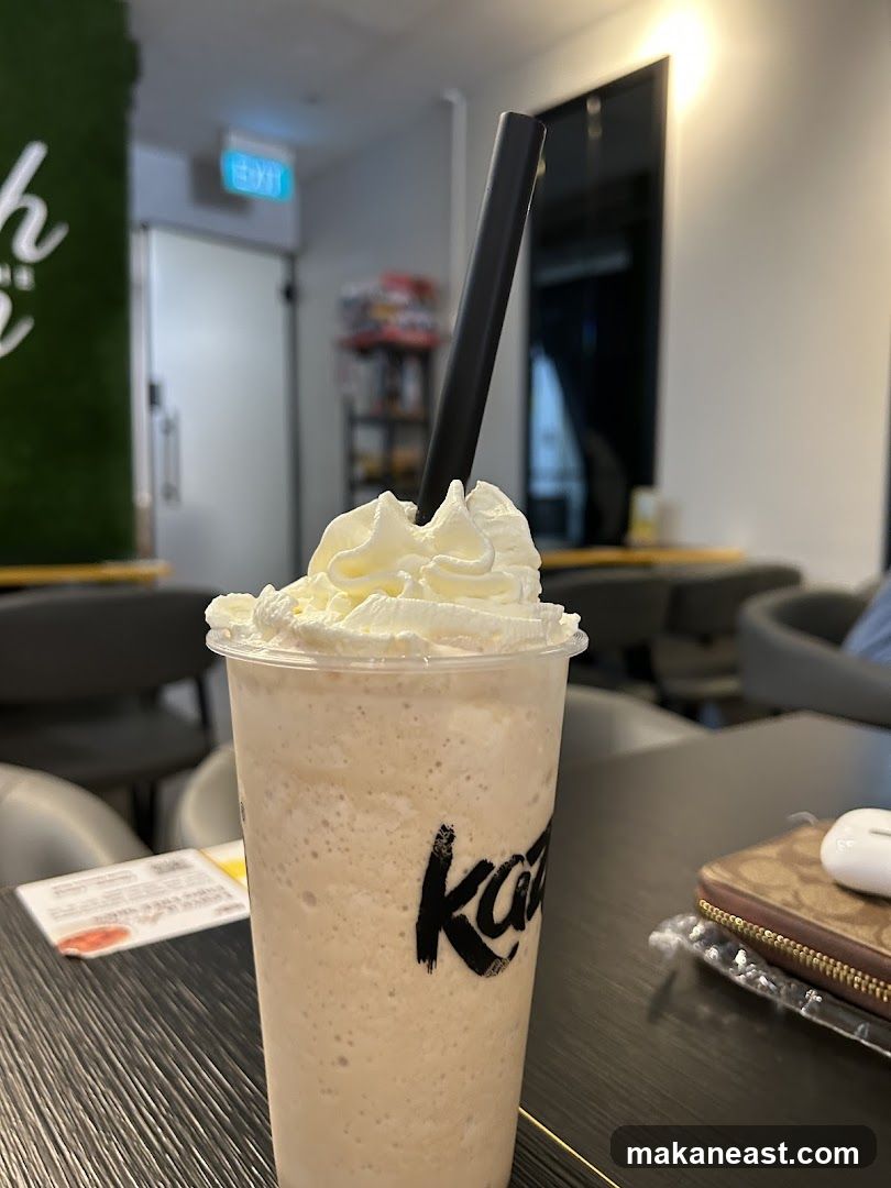 Iced Beverage with Whipped Cream