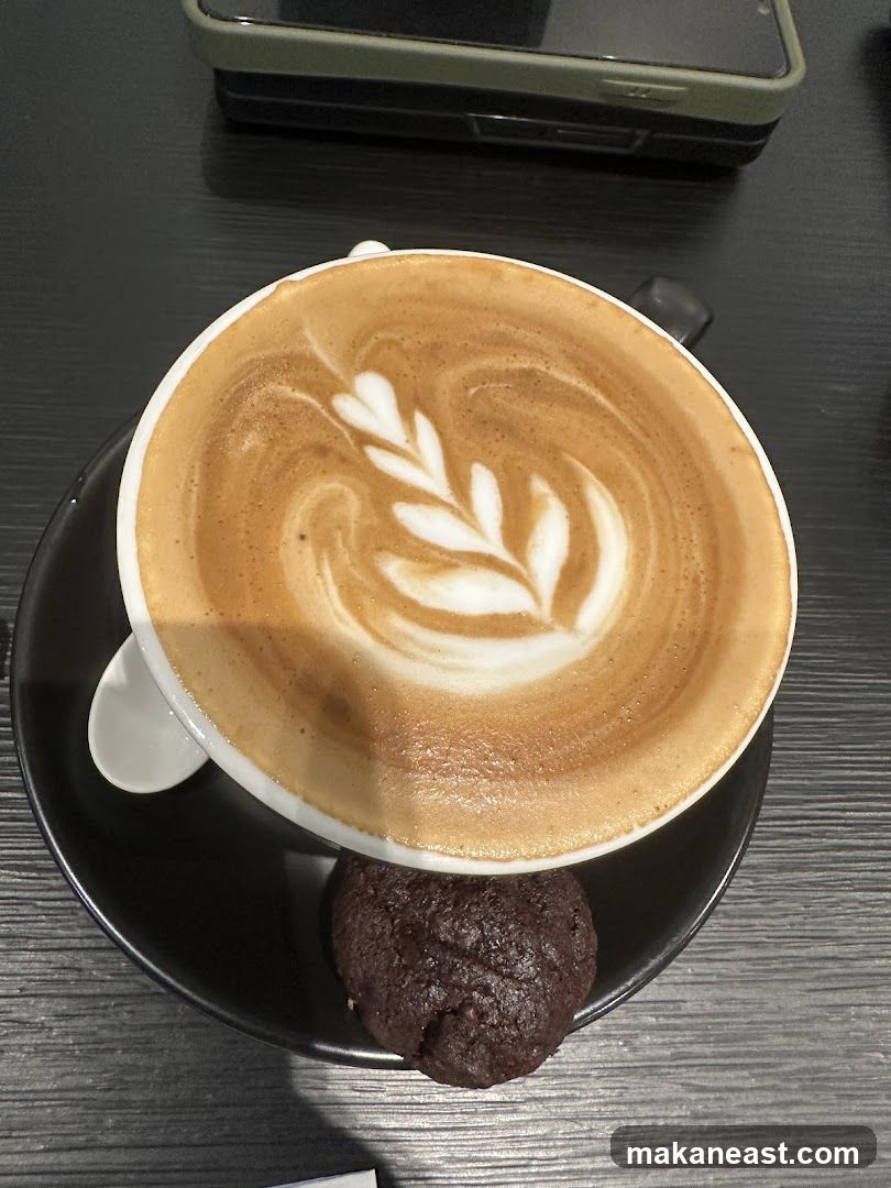 Latte with Cookie