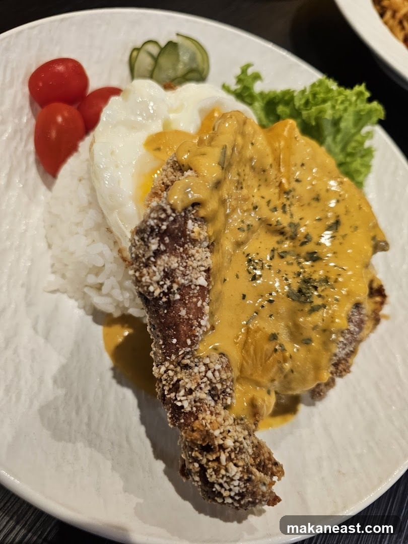 Chicken Rice with Fried Egg
