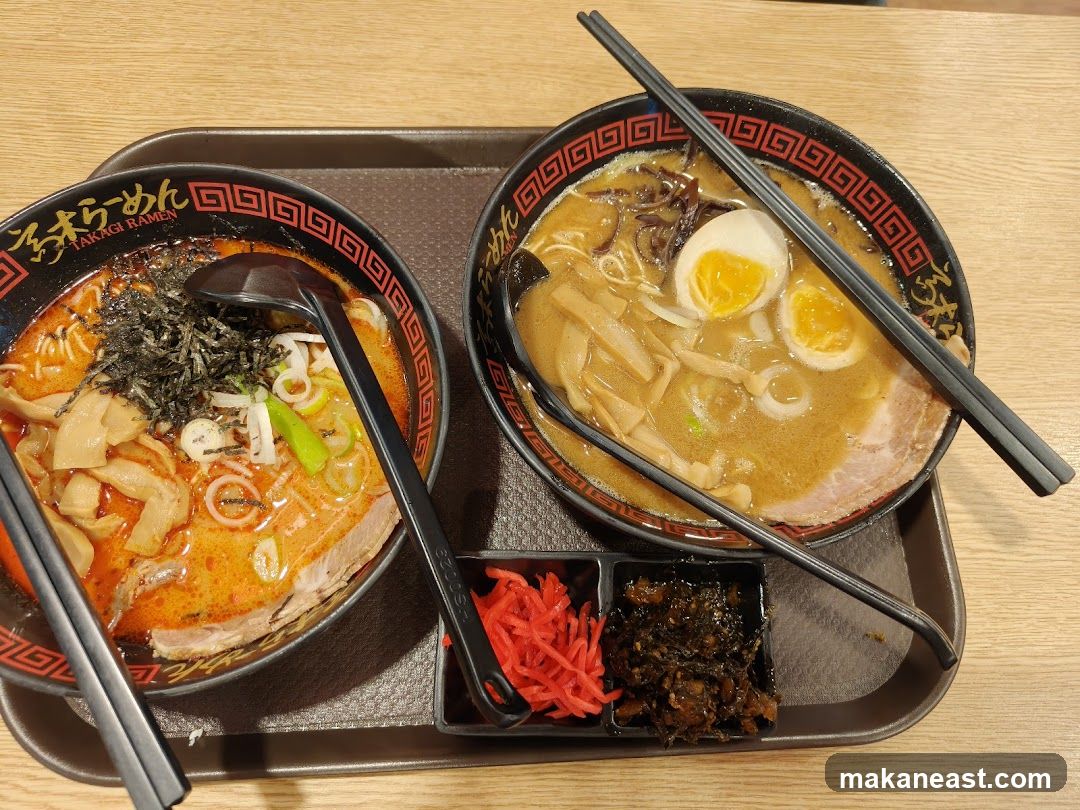 Two bowls of ramen