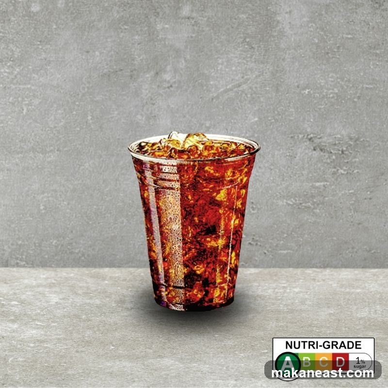 Iced Drink with Nutri-Grade Label