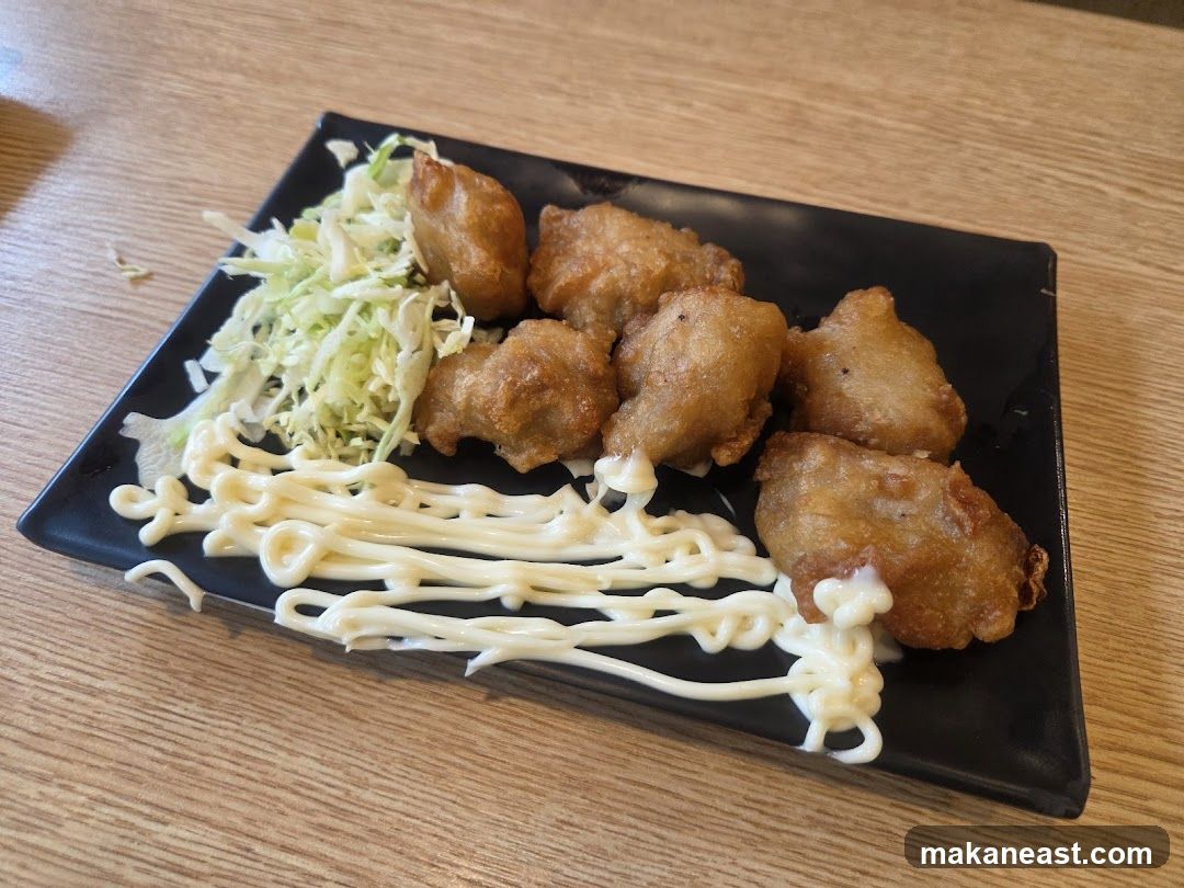 Fried Chicken with Cabbage and Mayonnaise