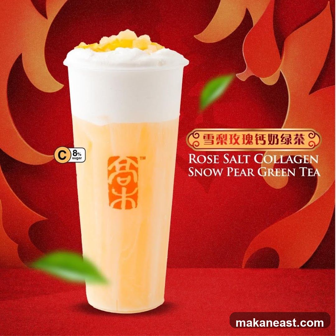Rose Salt Collagen Snow Pear Green Tea