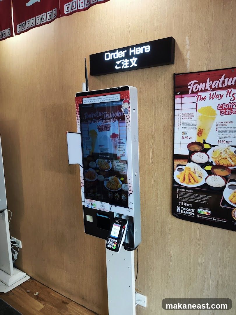 Ordering Kiosk and Menu