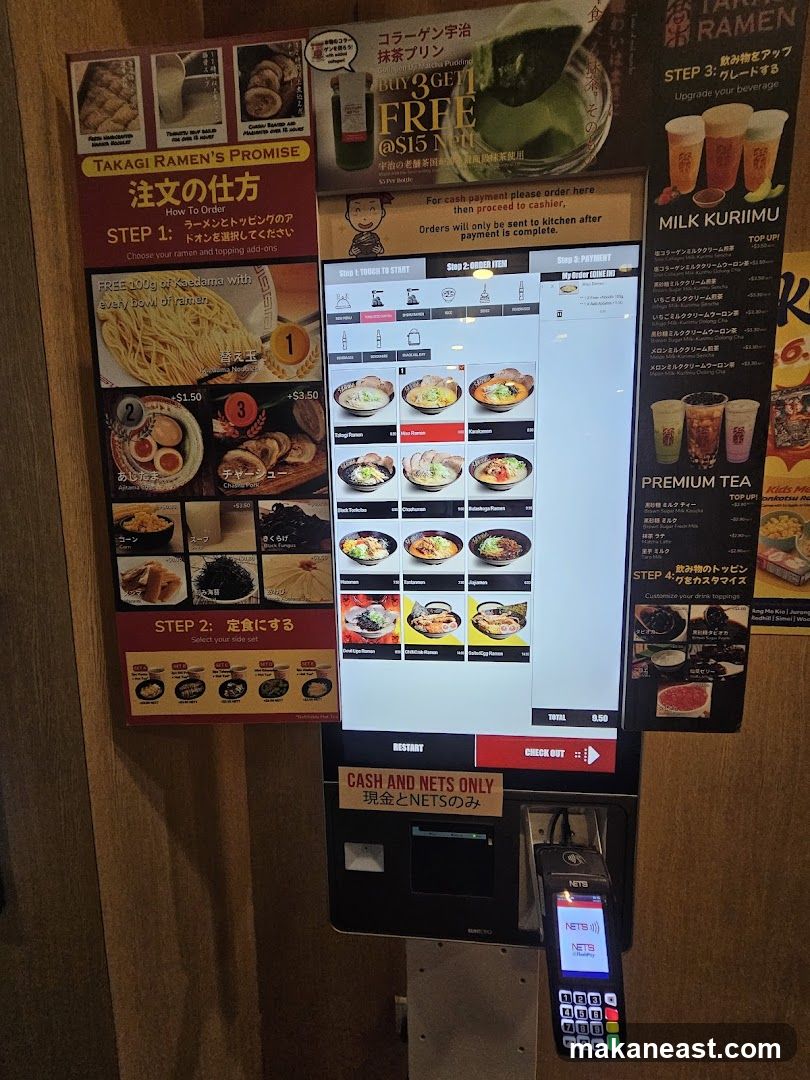 Takagi Ramen Ordering Station