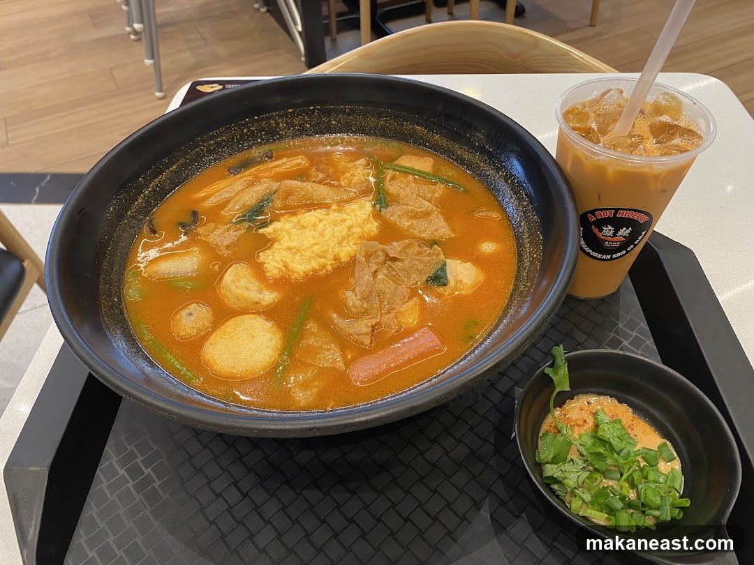 Hot Pot Meal with Thai Iced Tea