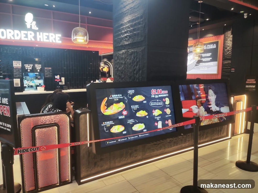 Restaurant Interior with Digital Menu