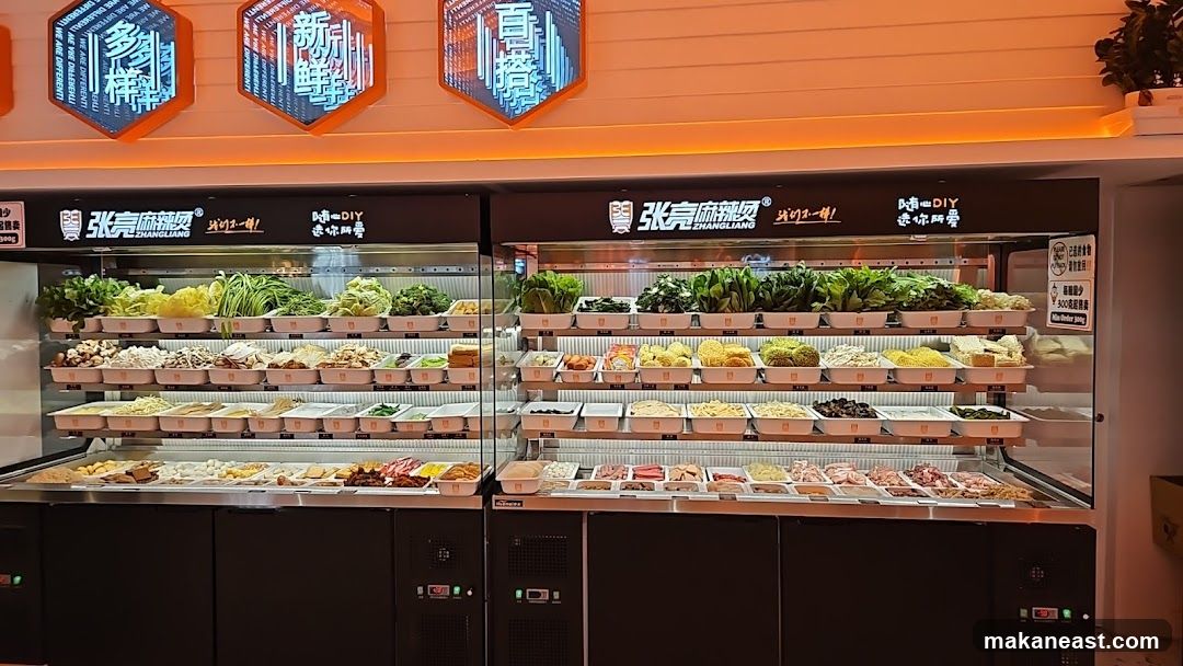 Hot Pot Ingredients Display