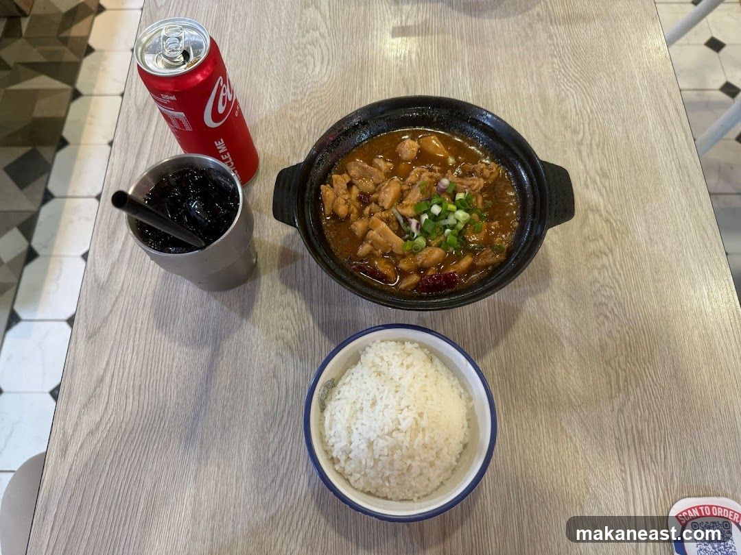 Meal with Coca-Cola
